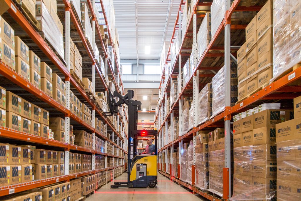 Inside of MasterTag's fulfillment center